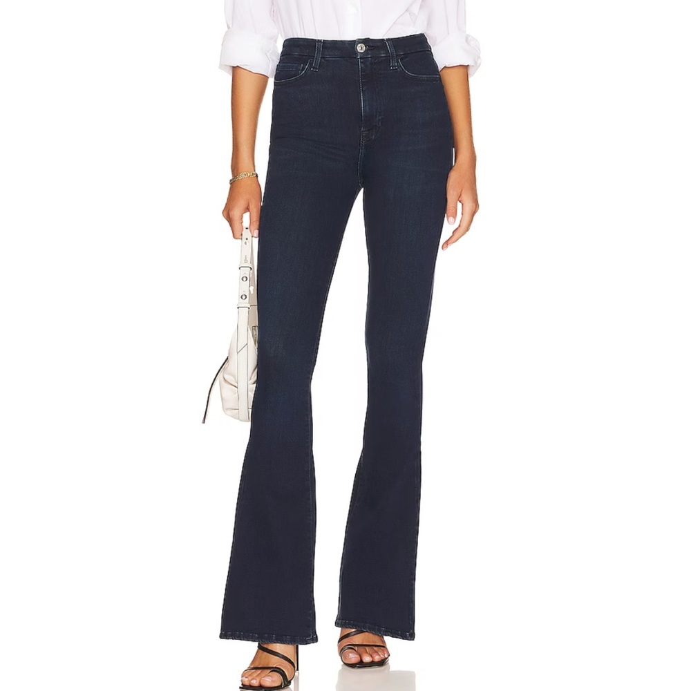 7 for all mankind skinny bootcut jean dark blue wash